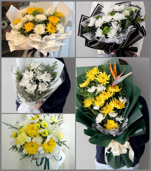 海南海口市龙华区城西镇头铺村白事花束代送